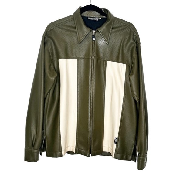 Vintage Other - Vintage 90s LA Rubber Soul Brand Racing Jacket size M